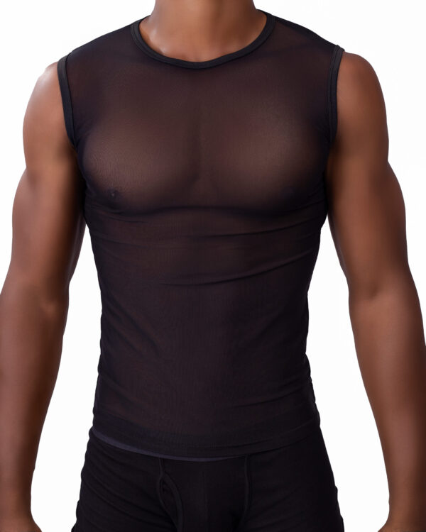 Korrey Men’s mesh see-through Tank Top Vest